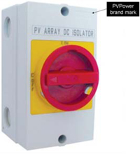 Recalled PVPower isolator switch