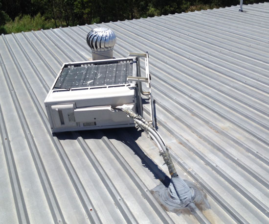 Damaged Air Conditioner Damaged Air Conditioner