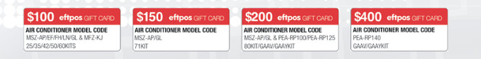 Eligible Mitsubishi Air Conditioners Eligible Mitsubishi Air Conditioners