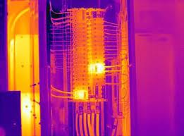 Thermal image of switchboard