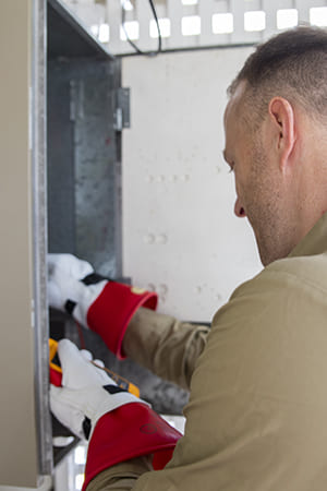 Switchboard box and electrician